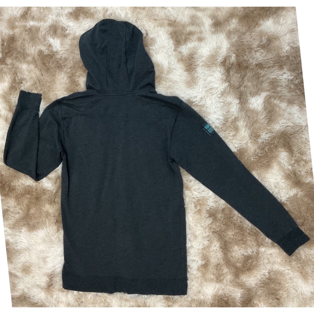 North Shore WaterShed Men 3XL Charcoal Gray Bamboo Cotton Full Zip Hoodie Hawaii - Picture 2 of 7